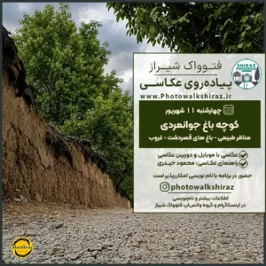 فتوواک شیراز | کوچه باغ جوانمردی | 11 شهریور 1405
